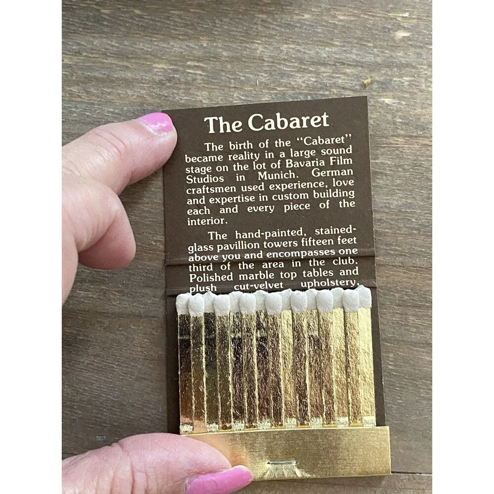 The Driskill Hotel Cabaret Austin Texas Rare Vintage Matchbook Matches